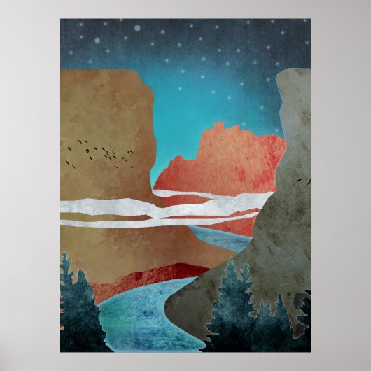 Canyon Birds Poster (Voorkant)