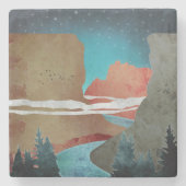 Canyon Birds Stenen Onderzetter (Voorkant)