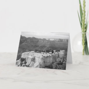 Canyon Black and White Photo Note Card Bedankkaart