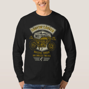 Canyon Carver Vintage Motorfiets Retro Vervuild T-shirt
