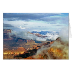 Canyon Clouds Grand Canyon Blank Wenskaart
