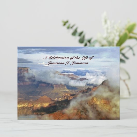 Canyon Clouds Kaart (Staand voorkant)