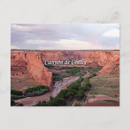 Canyon de Chelly, Arizona, bij zonsondergang Briefkaart (Voorkant)