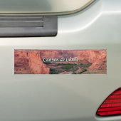 Canyon de Chelly, Arizona, bij zonsondergang Bumpersticker (Op auto)