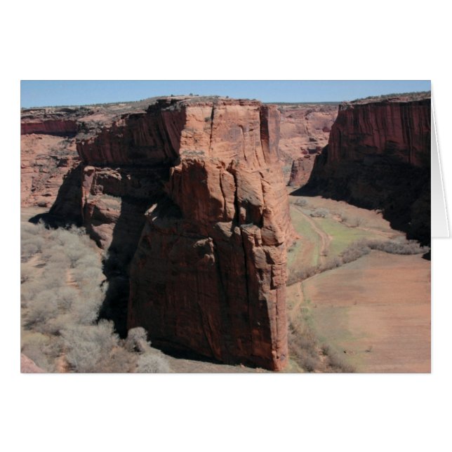 Canyon de Chelly Blank Kaart (Voorkant Horizontaal)