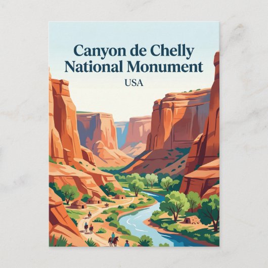 Canyon de Chelly National Monument VS Briefkaart (Voorkant)