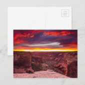 Canyon de Chelly, sunset, Arizona Briefkaart (Voorkant / Achterkant)