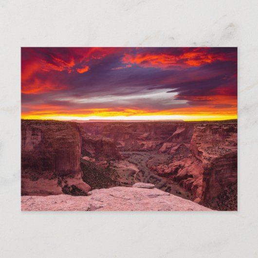 Canyon de Chelly, sunset, Arizona Briefkaart (Voorkant)