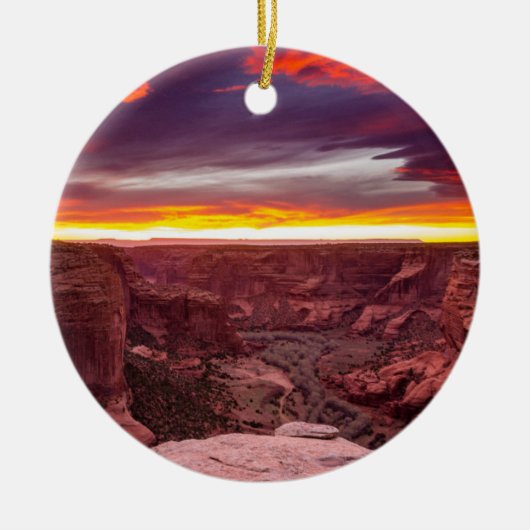 Canyon de Chelly, sunset, Arizona Keramisch Ornament (Voorkant)