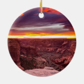 Canyon de Chelly, sunset, Arizona Keramisch Ornament (Achterkant)