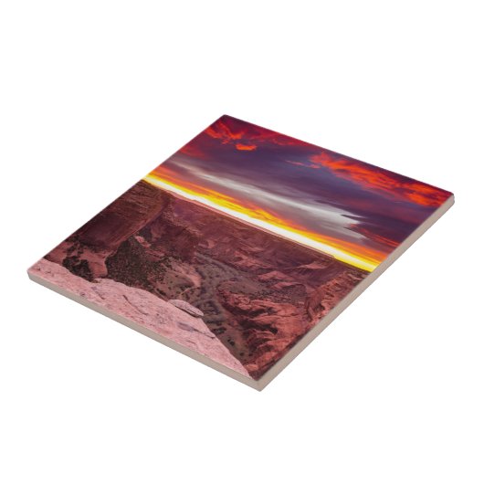 Canyon de Chelly, sunset, Arizona Tegeltje (Zijkant)