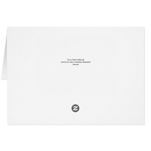 Canyon de Chelly, Uitzicht uit Yucca Point Overloo (Achterkant Horizontaal)