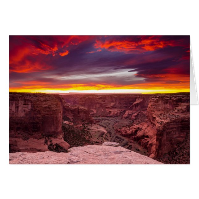 Canyon de Chelly, zonsondergang, Arizona (Voorkant Horizontaal)