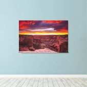 Canyon de Chelly, zonsondergang, Arizona Canvas Afdruk (Insitu (Houten vloer))