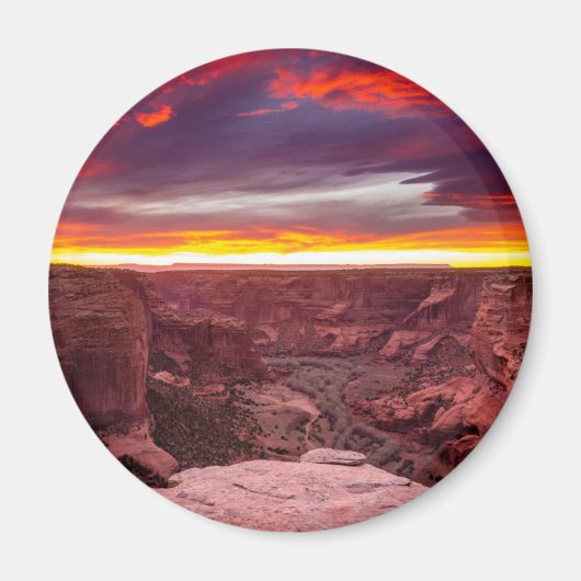 Canyon de Chelly, zonsondergang, Arizona Magneet (Voorkant)