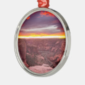 Canyon de Chelly, zonsondergang, Arizona Metalen Ornament (Links)