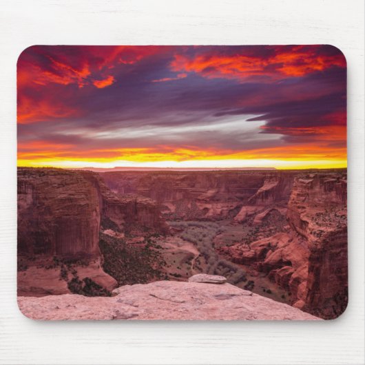 Canyon de Chelly, zonsondergang, Arizona Muismat (Voorkant)