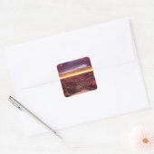 Canyon de Chelly, zonsondergang, Arizona Vierkante Sticker (Envelop)