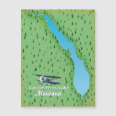 Canyon Ferry Lake Montana kaart (Voorkant)