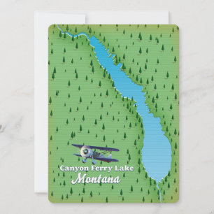 Canyon Ferry Lake Montana kaart