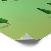 Canyon Ferry Lake Montana kaart Poster (Hoek)