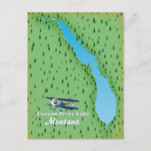 Canyon Ferry Lake Montana meerkaart Briefkaart (Voorkant)