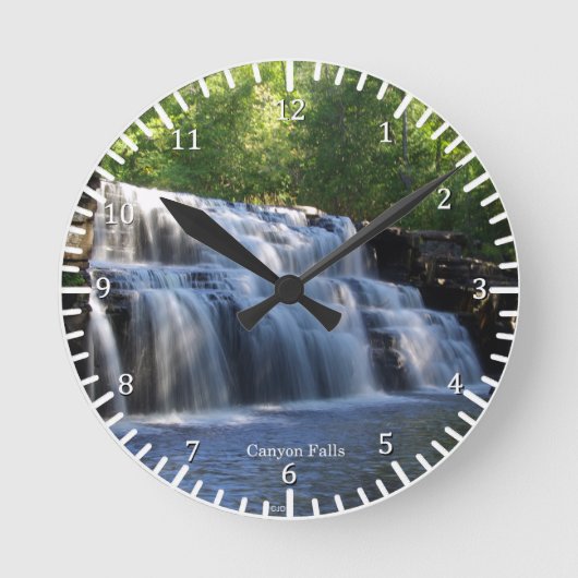Canyon Herfst Clock Ronde Klok (Voorkant)