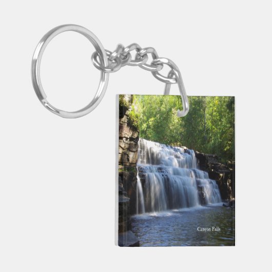 Canyon Herfsten vierkant sleutelketen Sleutelhanger (Voorkant Links)