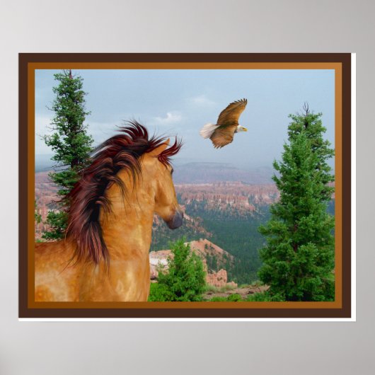 Canyon Horse - Eagle Poster (Voorkant)