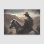 Canyon Horseman Decoupage Tissuepapier (Voorkant)