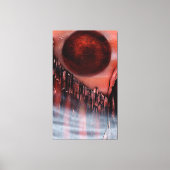 Canyon in Crimson Canvas Afdruk (Voorkant)