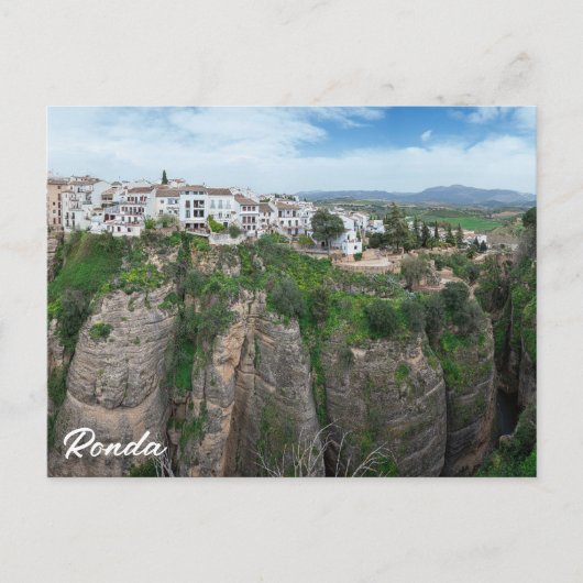 Canyon in Ronda Andalusië, Spanje Briefkaart (Voorkant)