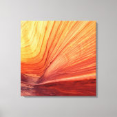 Canyon Kissed door de zon Zuidwest Abstract Plein Canvas Afdruk (Voorkant)