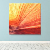 Canyon Kissed door de zon Zuidwest Abstract Plein Canvas Afdruk (Insitu (Houten vloer))