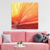 Canyon Kissed door de zon Zuidwest Abstract Plein Canvas Afdruk (Insitu (Woonkamer))