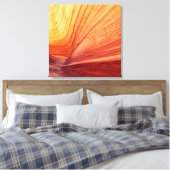 Canyon Kissed door de zon Zuidwest Abstract Plein Canvas Afdruk (Insitu (Slaapkamer))