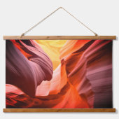 Canyon, kleurrijke woestijnsleuf, Vs 2 Hangend Wandkleed (Voorkant)