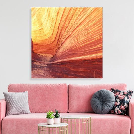 Canyon Kust door Sun Southwest Abstract Canvas Afdruk (Insitu (Woonkamer))