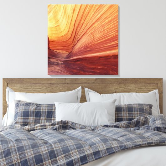 Canyon Kust door Sun Southwest Abstract Canvas Afdruk (Insitu (Slaapkamer))