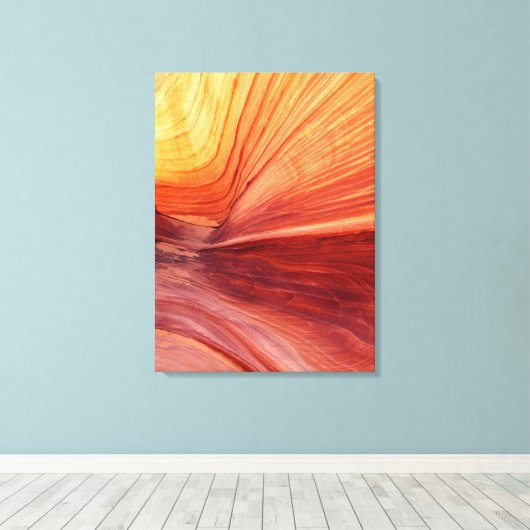 Canyon Kust door Sun Southwest Abstract Canvas Afdruk (Insitu (Houten vloer))