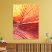 Canyon Kust door Sun Southwest Abstract Canvas Afdruk (Insitu (Woonkamer))