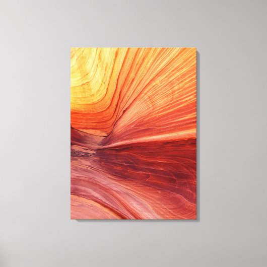 Canyon Kust door Sun Southwest Abstract Canvas Afdruk (Voorkant)