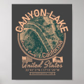 CANYON LAKE CALIFORNIA - CITY OF CANYON LAKE CA POSTER (Voorkant)