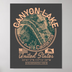 CANYON LAKE CALIFORNIA - CITY OF CANYON LAKE CA POSTER