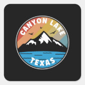 Canyon Lake - Texas  Vierkante Sticker (Voorkant)