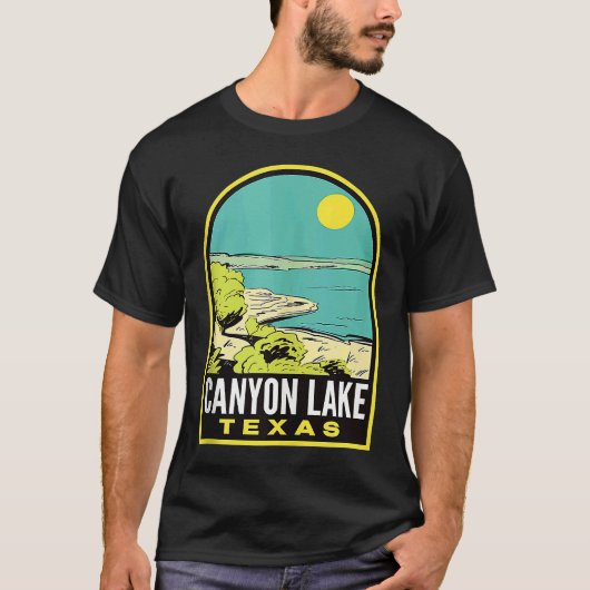 Canyon Lake Texas Vintage Travel Tank Top (Voorkant)