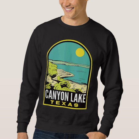 Canyon Lake Texas Vintage Travel Tank Top (Voorkant)