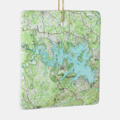 Canyon Lake TX Topo Map Keramisch Ornament (Rechts)