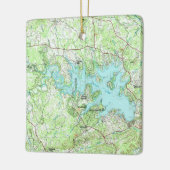 Canyon Lake TX Topo Map Keramisch Ornament (Links)