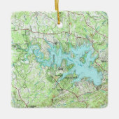 Canyon Lake TX Topo Map Keramisch Ornament (Voorkant)